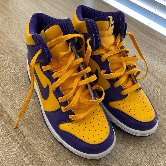 Nike Dunk High Retro “Lakers Outfit” - Picture 4 of 7